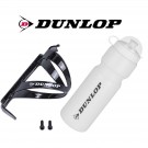 Dunlop cycling bottle with holder, clear
