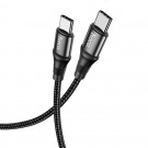 HOCO cable Type C /Type C Exquisito Power Delivery PD100W X50 2 m black