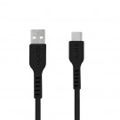 Prio lādēšanas / datu kabelis USB A - Type C 1.2m, black