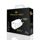 Prestico F14 Fast Charge wall charger  USB-C 30W PD white