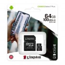 Kingston kартa памяти Micro SDHC 64GB Class 10 CANVAS Select Plus