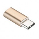 Charger Adapter/ Micro USB - Type-C gold
